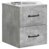 Wall Mounted Nightstand Concrete Grey 34.5 x 33 x 40 cm