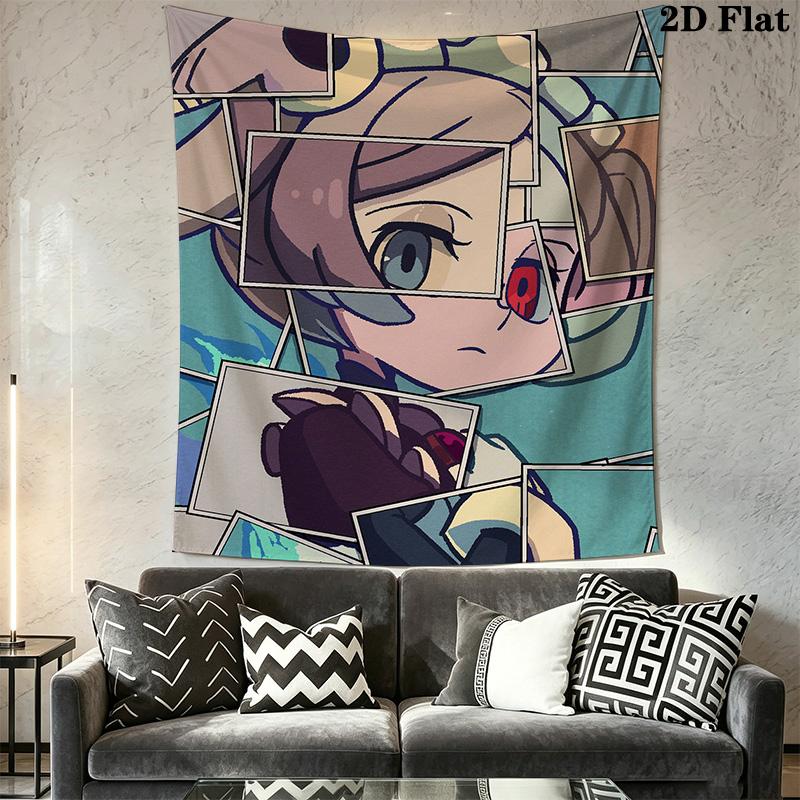 Marie Skullgirls Pattern Home Decor Tapestry, Wall Hanging, Decorative RV Wall Cloth.DGT0925386