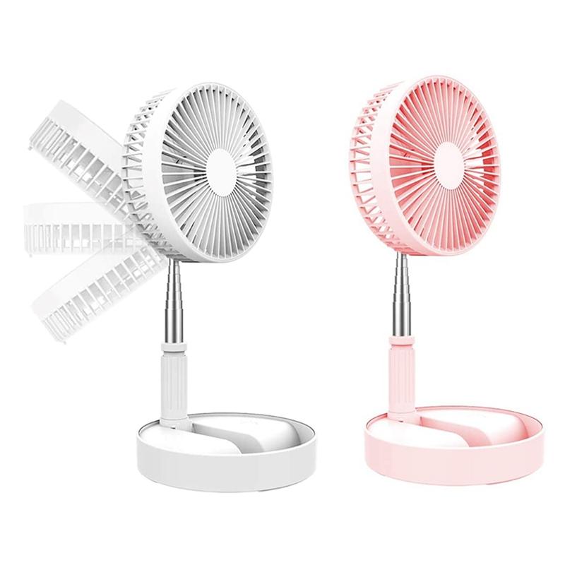 Portable Folding Air Cooling Fan USB Charging High Quality Standing Fan Mini Home USB Charging Quiet Office Fan