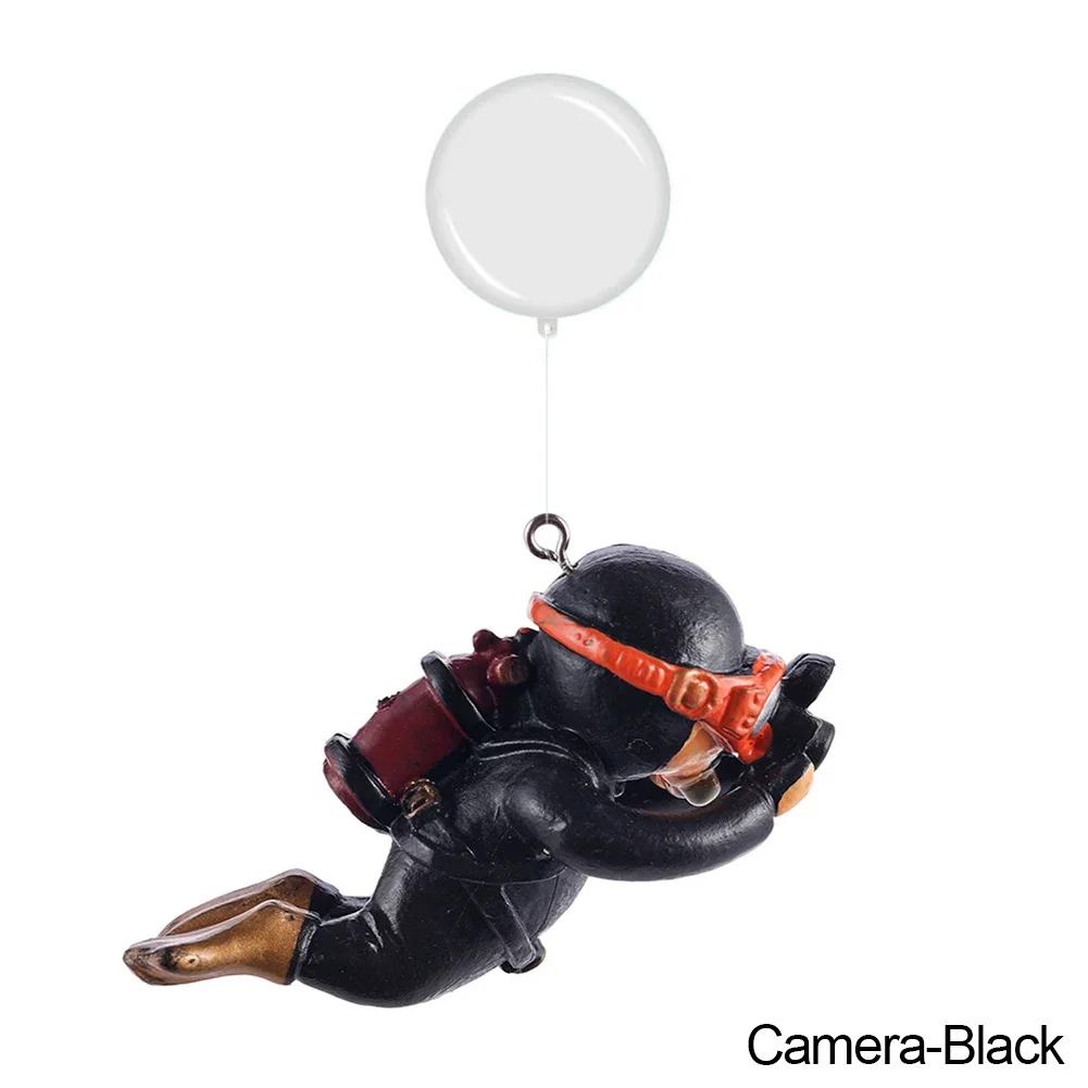 Resin Floating Simulated Diver Toy 1/2pcs Aquarium Decor Fish Tank Landscaping Pendant Ornament Accessories