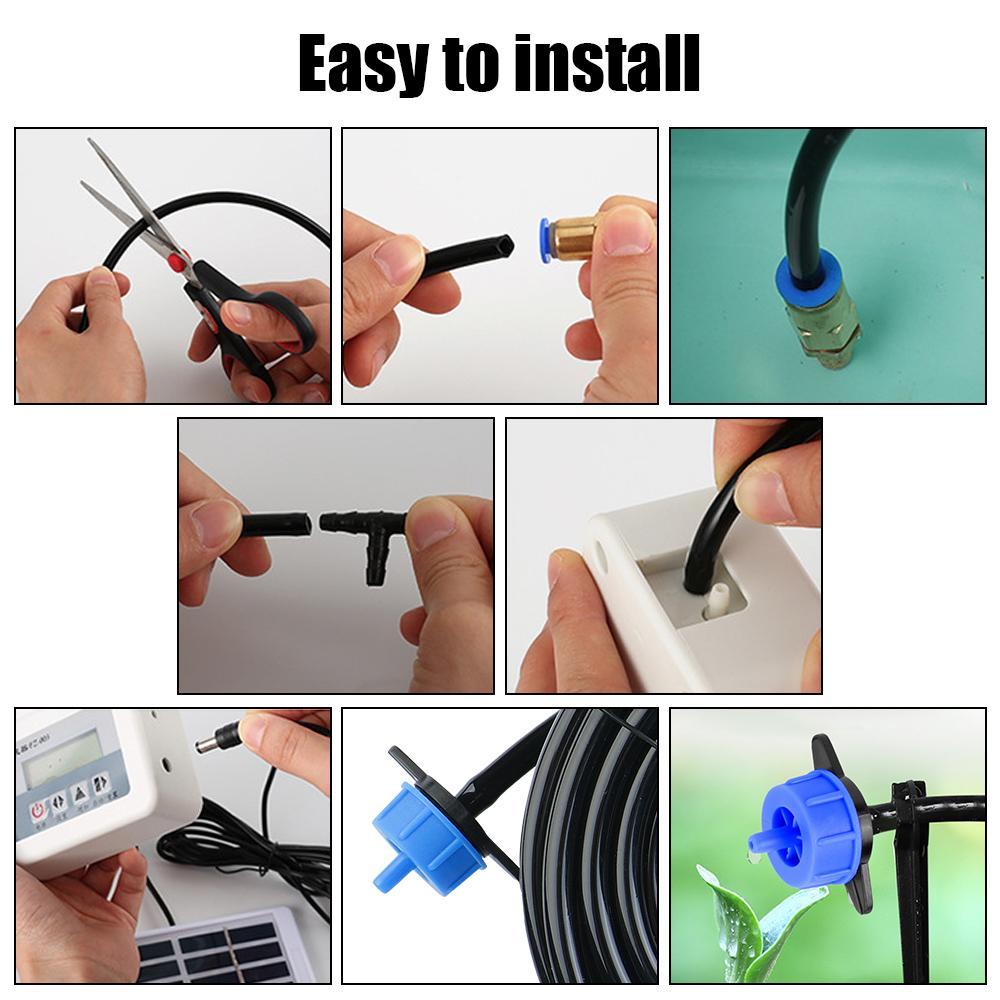 Solar Energy Watering Device Automatic Water Pump Potted Drip Sprinkling Intelligent Smart Timer Irrigation System