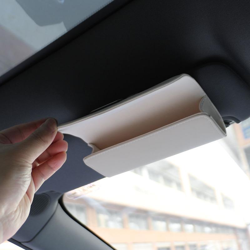 Car Glasses Case Sunglasses Storage Box For BMW 1 3 5 7 Series F30 G20 X1 F48 X3 G01 X5 F34 320 328 F07 F10 Sun Visor Organizer