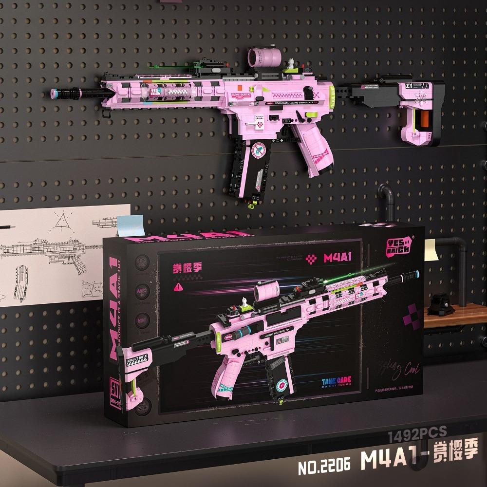 MOC Военный MP5 KSV M4A1 ARP-9 Модель Автомата Строительные Блоки DIY Оружие Микро Кирпичи Игрушка Ребенок Мальчик Рождественский Подарок