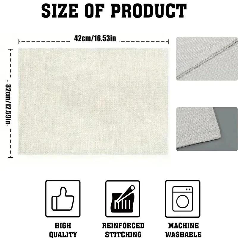 Пасхальные салфетки-подставки с изображением кролика, трансграничные, Amazon, имитация льна, салфетки-подставки с пасхальными яйцами, скатерти для вечеринок и банкетов