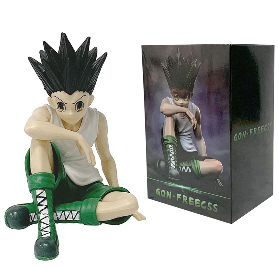 Персонаж аниме «Охотник» в полный рост, сидящая поза Цибэнь, сидячая поза Сяоцзе, ручной настольный орнамент, ПВХ, модная модель игрушки