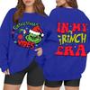 Women's Casual Fashion Long Sleeve Christmas Printed Round Neck Sweatshirt Top