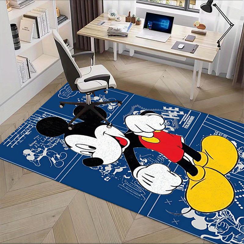 Office Rug Mickey Mouse, Cartoon theme 3D Printed Anti-Slip Rug-Machine Washable for Living Room