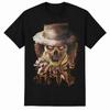 Halloween Scarecrow Graphic T-Shirt Horror Bird Fan Art Tee Reprint