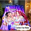 Custom Name KPop Cartoon Blanket  Ideal Bedding Blanket Perfect for Travel, Camping, Living Rooms, Offices, Sofas, Fan Christmas gift