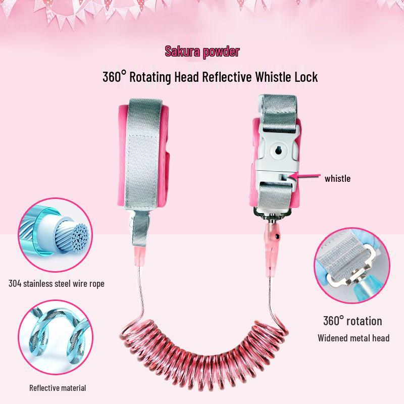 Children's Safety Anti-Lost Rope: Baby Stroller Attachment and Travel Bracelet