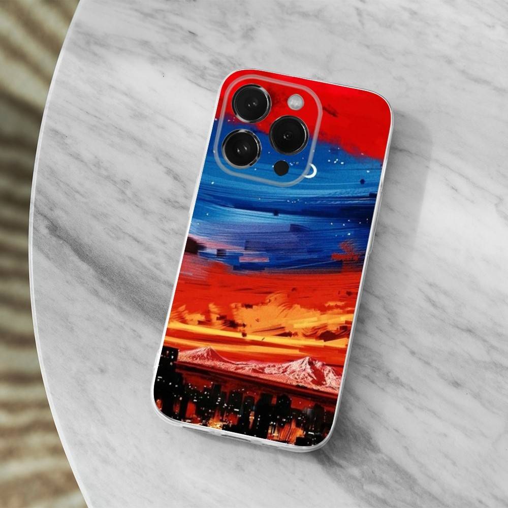 Armenia Flag ART Phone Case For iPhone 16,15,14,13,12,11 Pro,Max,Plus,X,XS,XR,SE,Mini Transparent Soft Cover