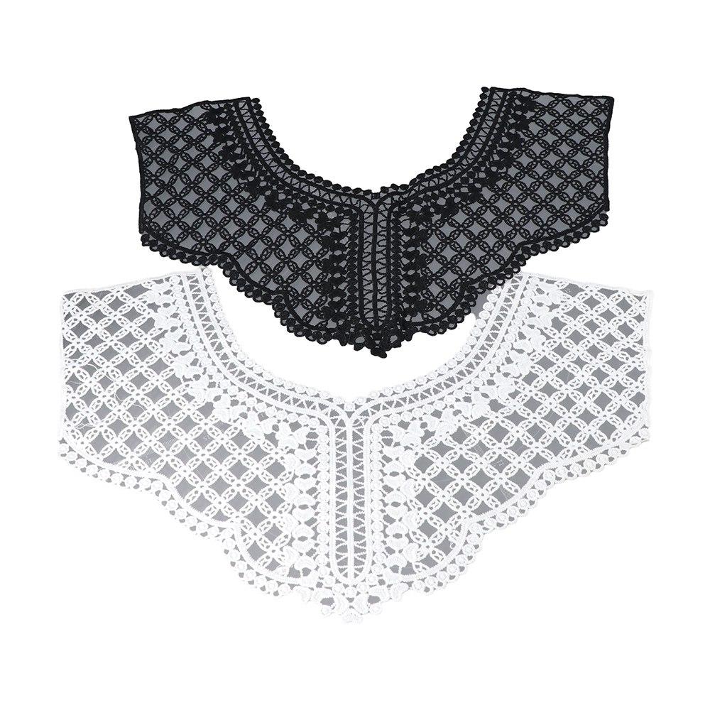 Flower 3D Neckline Scrapbooking Collar Garment Accessories Embroidery Lace Apparel Sewing Fabric