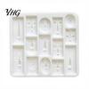 Unique Geometric Pattern Resin Molds Art Face Styling Baking Mold, Multi-grid Flexible Texture Tray, DIY Supplies for And Plaster Abstract PLA