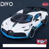 1/18 Bugatti Divo Super Toy Car Model Diecast Miniature Racing Model Doors Opening Sound Light Collection Gift for Boy Children