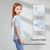 YEEHOO Girls' Pure Cotton Short-Sleeve Shirt
