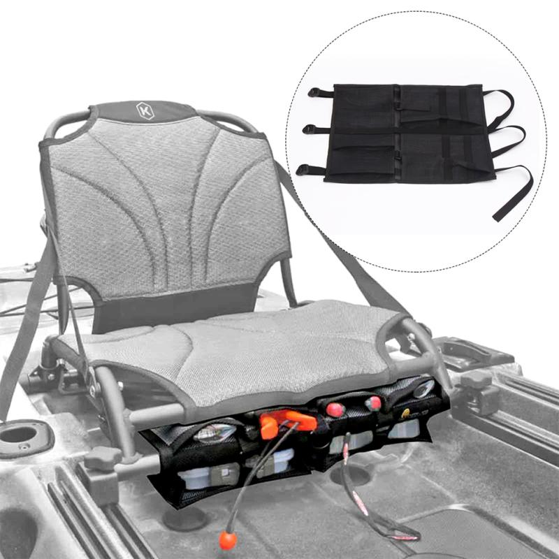 Kayak Seat Storage Bag Adjustable Buckle Strap Organizer Water Sports Fishing Gear Accessories
