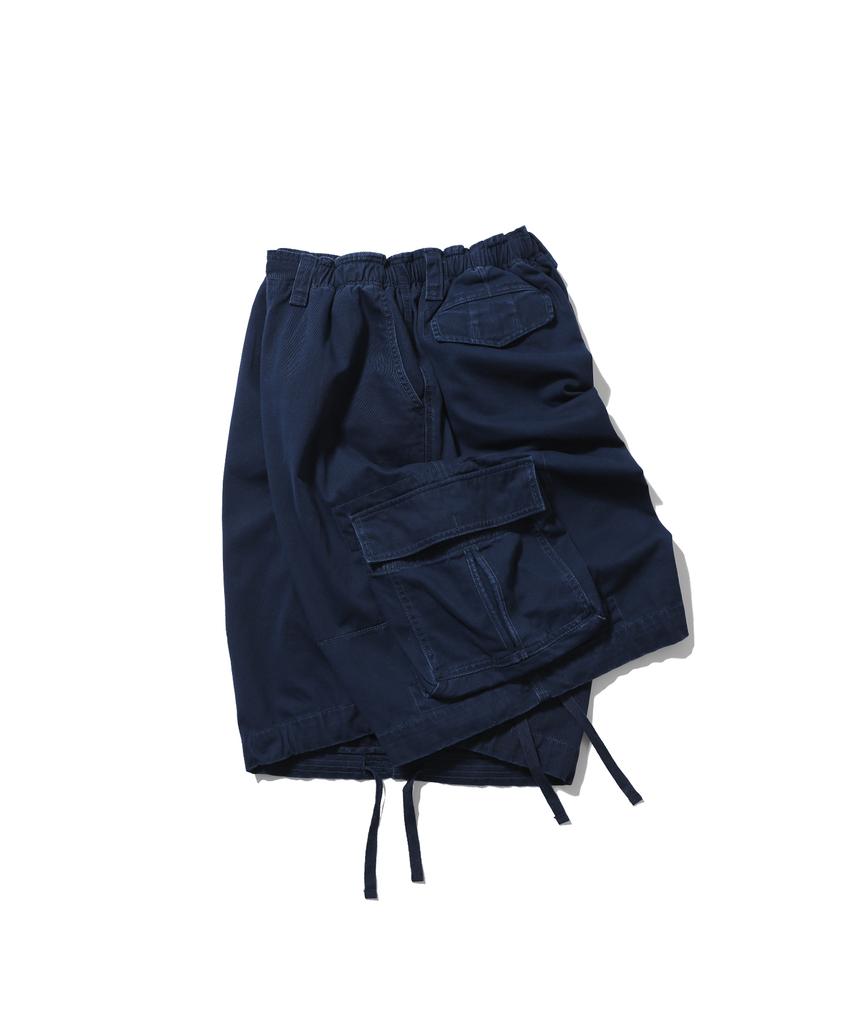 ANGLAN Military Cargo Half Pants - Navy