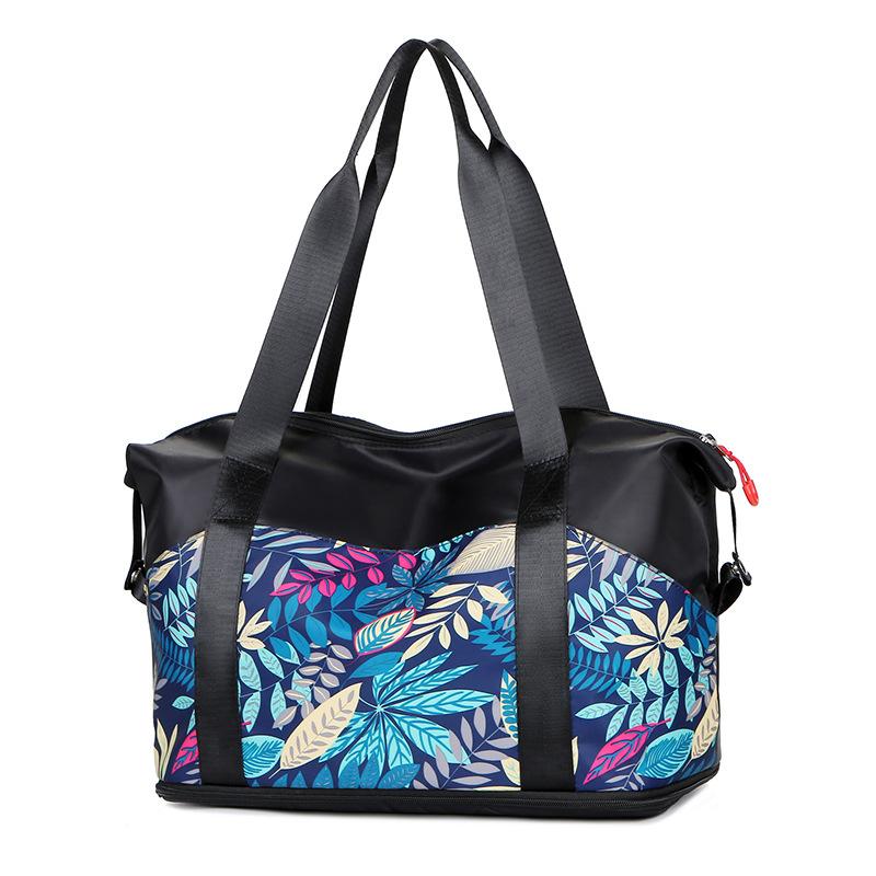 Текстурированная сумка с разделением для сухой и влажной воды для увеличения вместимости. Водонепроницаемая мужская дорожная сумка для фитнеса.