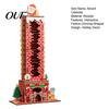Christmas Themed Wooden Crafts Advent Calendar, Chimney-Shaped 24 Day Countdown Decoration with Holiday Atmosphere Decorations Santa Claus Figurine