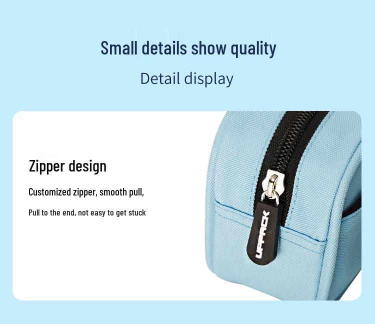 Минималистичный двухслойный пенал большой вместимости для учеников начальной школы - Дизайн, вдохновленный интернет-знаменитостями