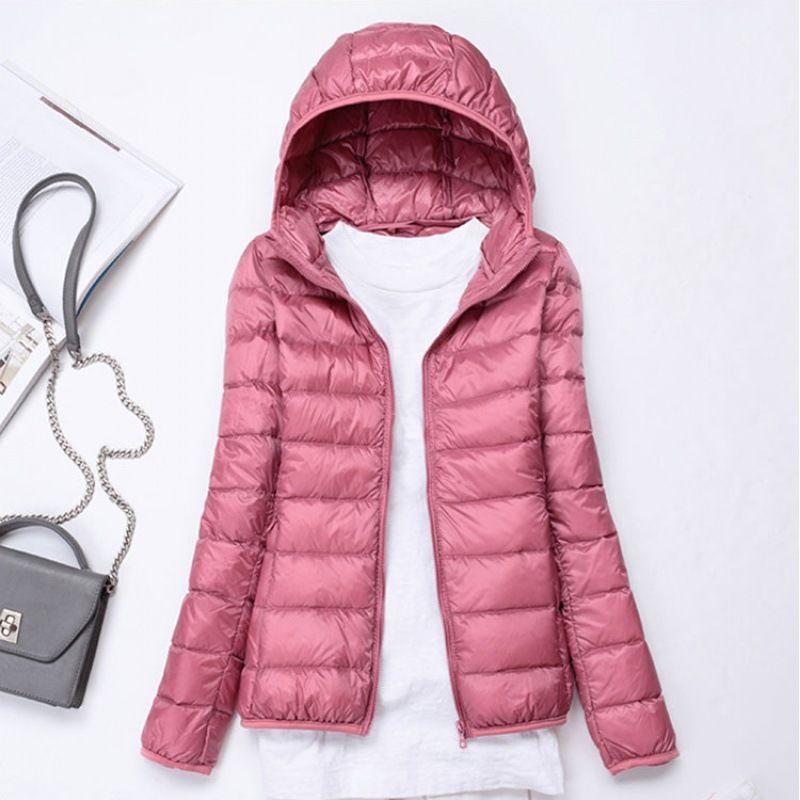 Arrivals Women Fashion Short Ultralight Thin Packable Puffer Jackets Female Sweet Style Korean Down Coats