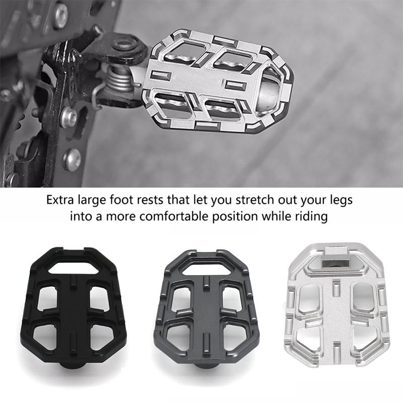 CNC Billet Wide Foot Pegs Pedals Rest Footpegs for BMW F750GS F850GS G310GS R1200GS S1000XR R Nine T Scrambler R nine T Urban/GS