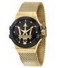Potenza Gold Tone Stainless Steel Black Dial Quartz R8853108006 100M Men's Watch
