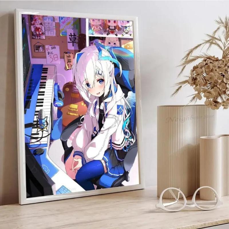 Амане Каната Hololive Vtuber аниме-постер водонепроницаемый художественный принт для декора стен кофейни бара ПК премиум-качества