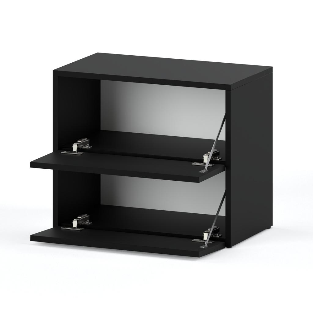 Shoe Cabinet 60 Cm Matte Black