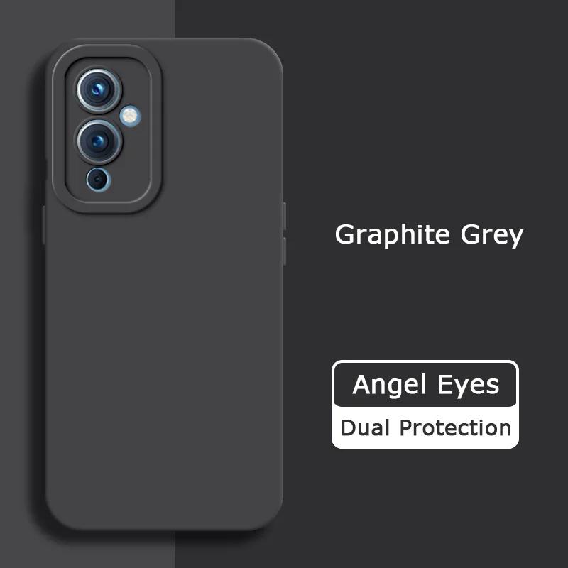 Чехол для телефона из жидкого силикона с ангельскими глазками для OnePlus 9 Pro 9R R RT, мягкий, защитный, противоударный чехол для камеры OnePlus9 9Pro 9RT