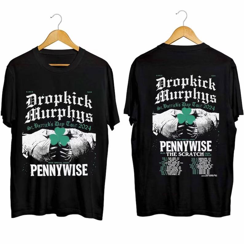 Dropkick Murphys St. Футболка унисекс для тура на День Святого Патрика 2024