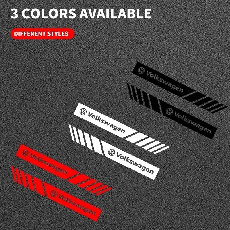 For VW Volkswagen Jetta MK5 Golf Car Styling 2Pcs Rearview Mirror Decal Stickers For Volkswagen VW Touran Beetle Golf Passat Jet