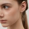 Tatiana (Серебро 925) Серьги-кольца двойного блеска EC3167