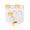 16mm Small Transparent Glass Bottle with Gold Aluminum Cap