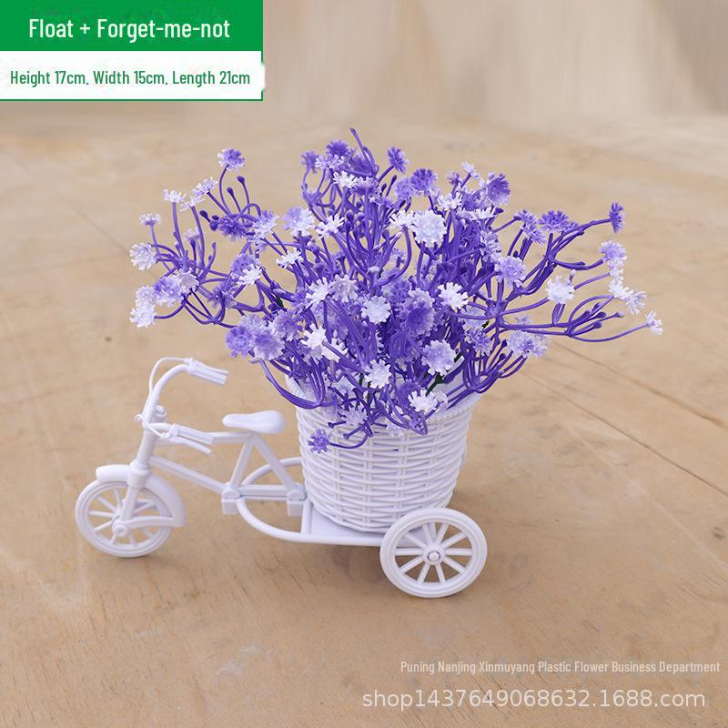 Комплект искусственных цветов для помещений: Маленькие украшения в горшках для украшения дома и автомобиля