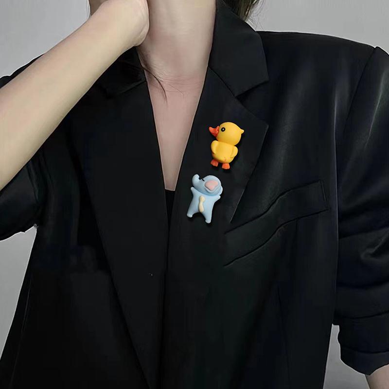 Мультяшная Брошь Животное Милая Черепаха Кролик Овца Слон Брошь Значок Булавка на Лацкан Одежда Рюкзак Декор Украшения Для Фестиваля Подарки