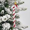 6 шт. Рождественские подвески-трости для оконной елки контрастного цвета с подвеской