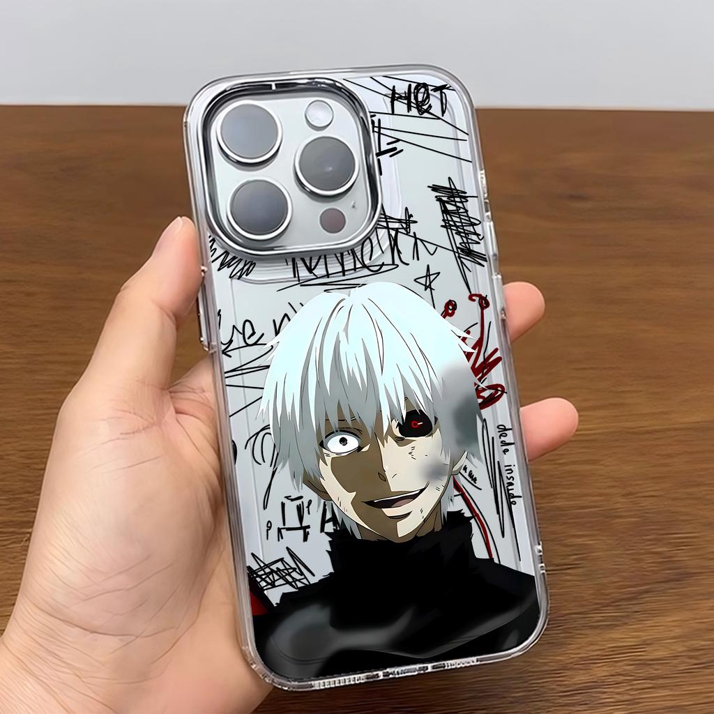 Чехол для телефона Tokyo Ghoul из японского аниме для iPhone 17 16e 16 15 14 13 12 11 mini Pro Max X XR XSMAX 8 7 Air Plus Мягкий чехол