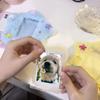 Милый Плюшевый Чехол для Фотокарточек Мультяшный Держатель Студенческой Карты Форма Звезды Чехол-Сумка для Фотокарточек Брелок Защитный Чехол для Фотографий Идолов