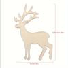 10Pcs Wooden Elk Decor Christmas Tree Hanging Reindeer Hanging Card Vivid Christmas Decorations Festival Decor Party Supplies