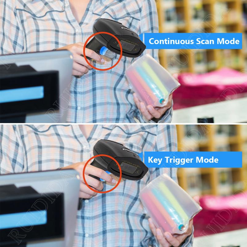 1D 2D Считыватель штрих-кодов Проводной или Беспроводной или Bluetooth Сканер штрих-кодов qr-код Код Datamatrix PDF417 Ручной сканер