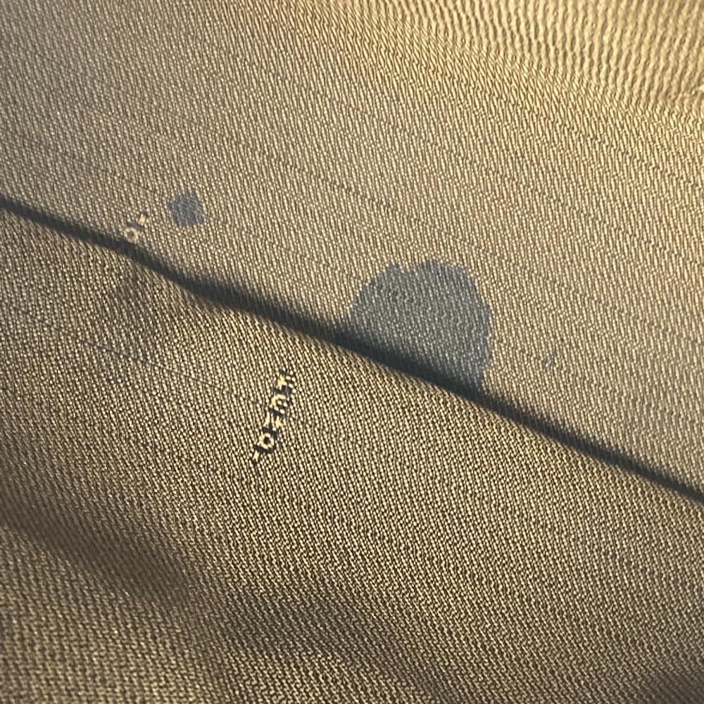 FENDI vintage FF logo Tote Bag Shoulder Bag Hand Bag Leather Brown