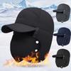 With Earflap Mask Thick Balaclava Winter Ski Warm Snow Cap Sports Bomber Hats for Men Women