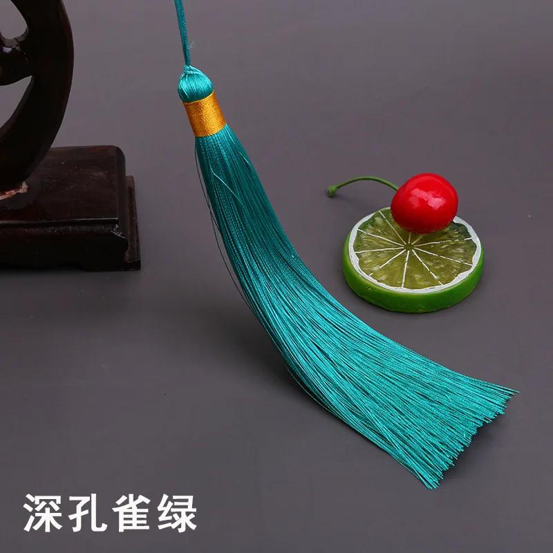 17 см Длинная кисточка-шип Китайская одежда DIY Аксессуары Музыкальный инструмент Подвеска Ледяной шелк Вертикальные шипованные кисточки для поделок