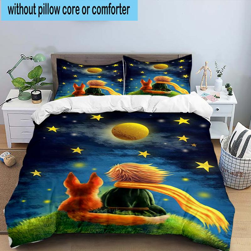 3PCS Prince's Nightly Embrace 3pcs Bedding,Including 3PCS Duvet Cover And 2pcs Pillowcases Perfect for Christmas,Ideal for Bedroom, Dormitory