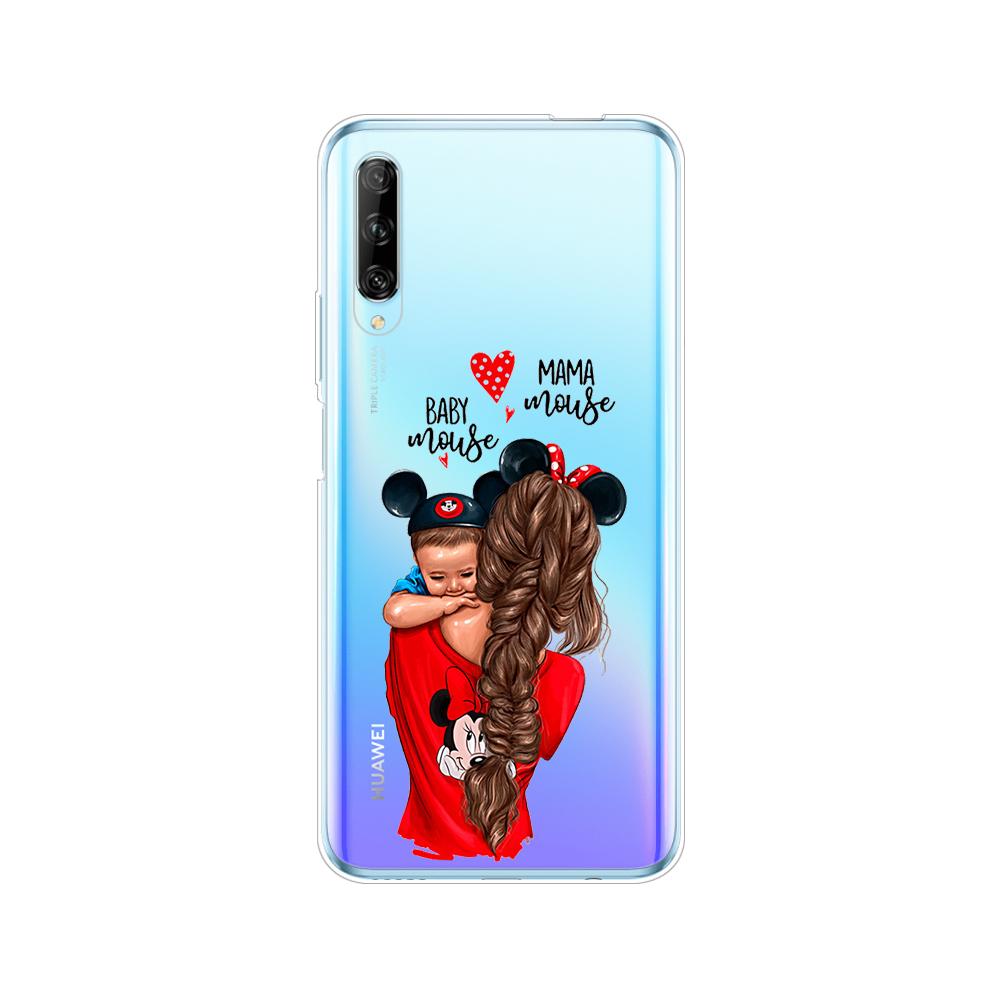 Silicon Phone Cover Case for Huawei P40 Lite E P40 Pro Cover for Huawei Y7P Y5P Y6S Y9S NOVA 5T Coque Baby Mom Girl and Boy