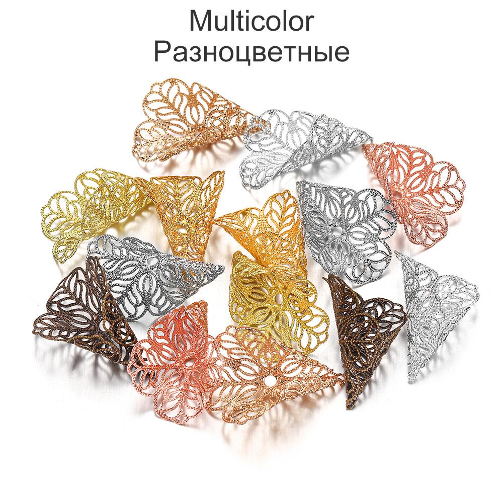 20 шт. 23x28 мм шапки для бусин древние подвески в форме цветка кулон для изготовления ювелирных изделий DIY принадлежности для сережек аксессуары