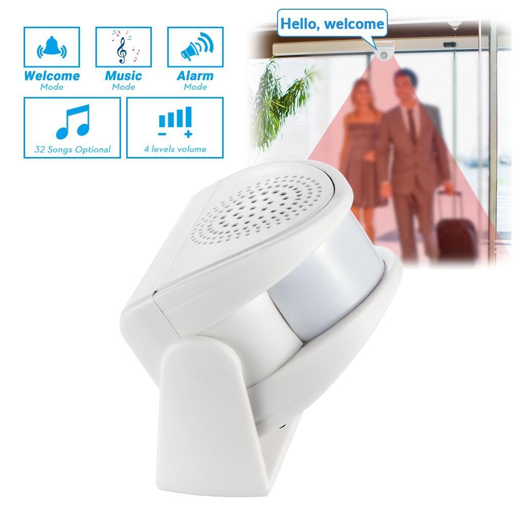 Device Anti-theft Alarm Doorbell Infrared Detector PIR Motion Sensor Wireless Guest Welcome Chime