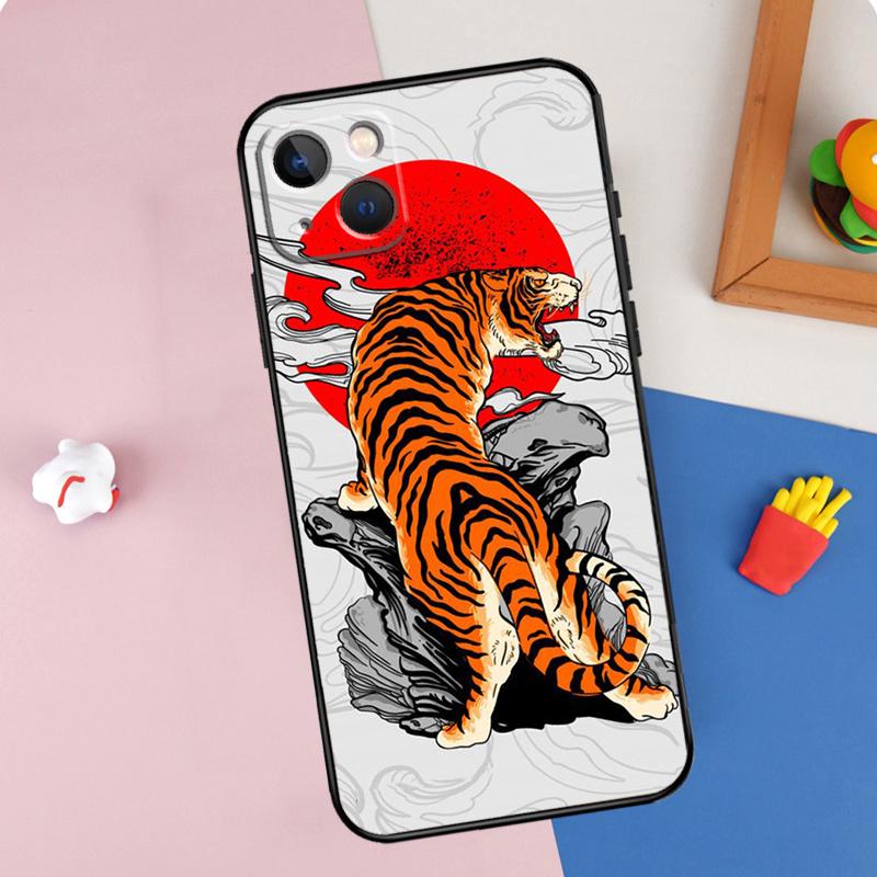 Японский стиль Арт Япония Чехол для телефона Для iPhone 16 Pro Max 11 12 13 14 15 Pro Max Mini XR 15 16 Plus 16e Защитный корпус
