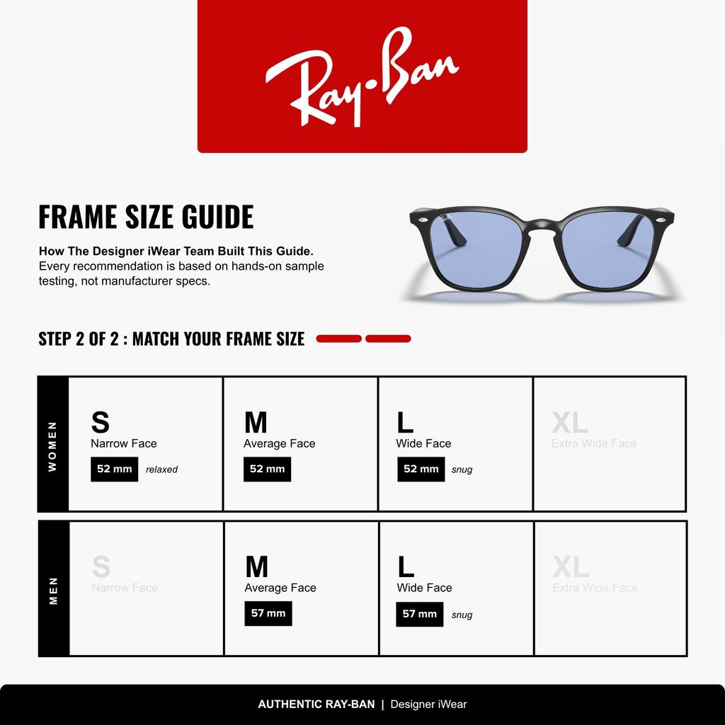 Ray-Ban Солнцезащитные очки RB4258F 601/80 52 - Черная оправа / Синие линзы Посадка на низкую переносицу